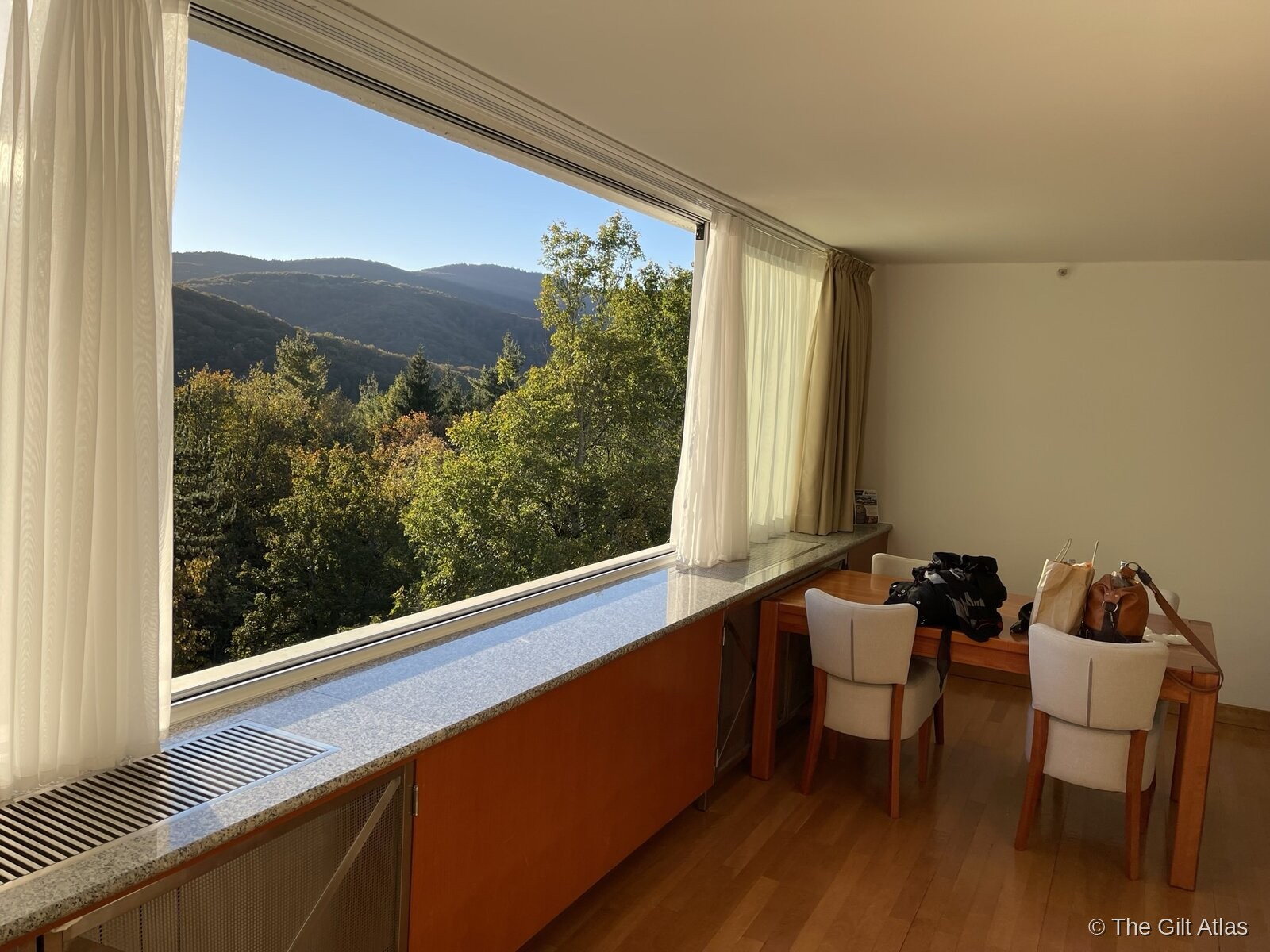 Hotel Jezero room interior — functional 1970s Yugoslav style