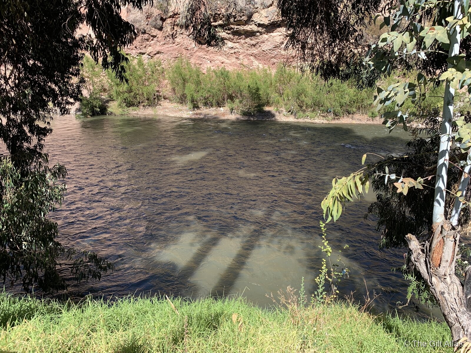 The Urubamba River running along the grounds of Tambo del Inka
